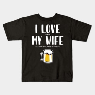 I Love My Wife Kids T-Shirt